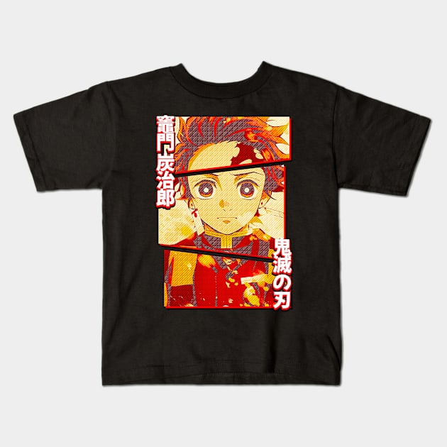 Tanjiro Kamado Kids T-Shirt by Anima X Anima